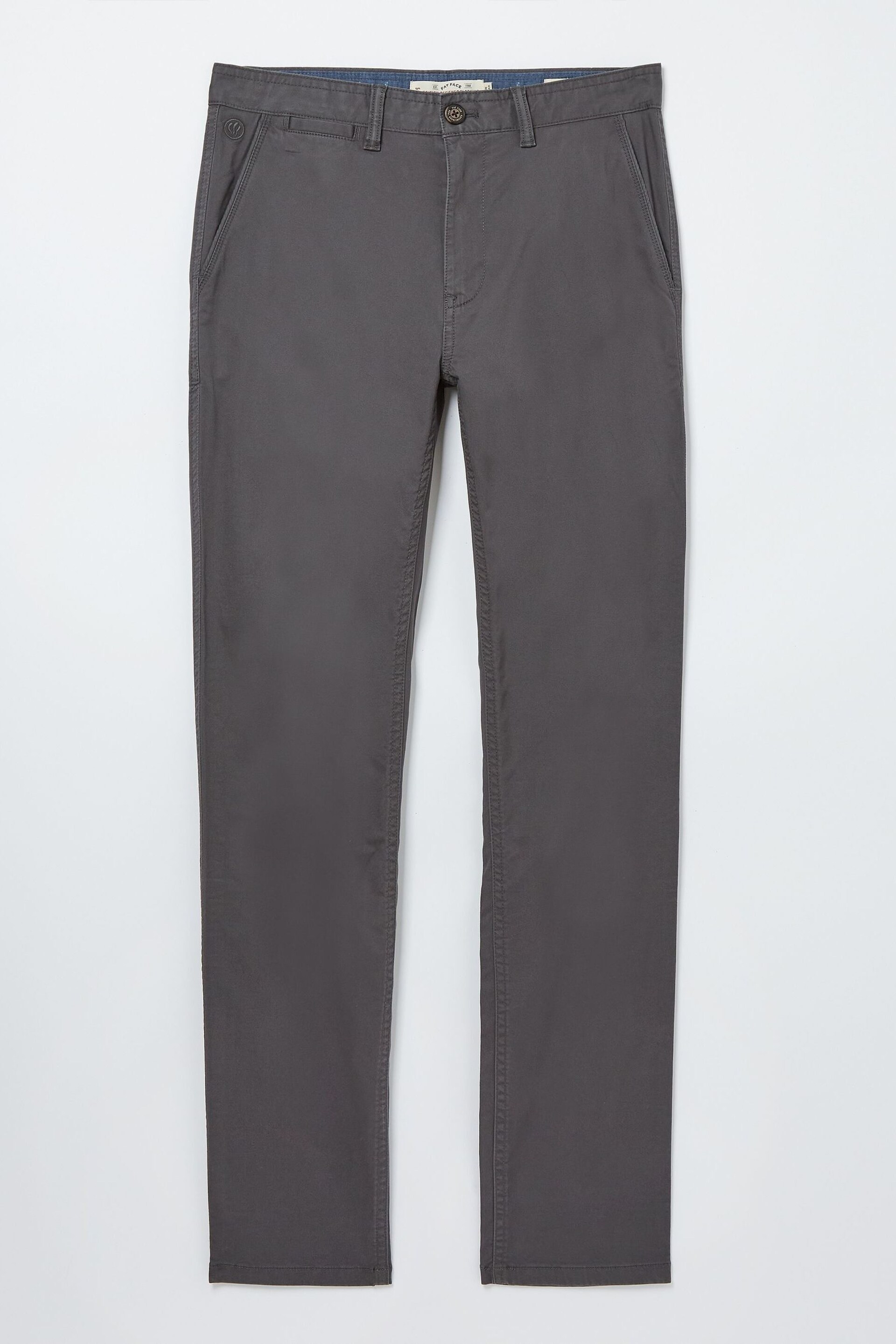 FatFace Grey Slim Stretch Chinos - Image 4 of 4