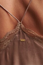 Superdry Brown Studios Satin Cami Top - Image 5 of 5