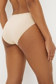 Nude High Leg Cotton Rich Knickers 4 Pack - Image 2 of 2