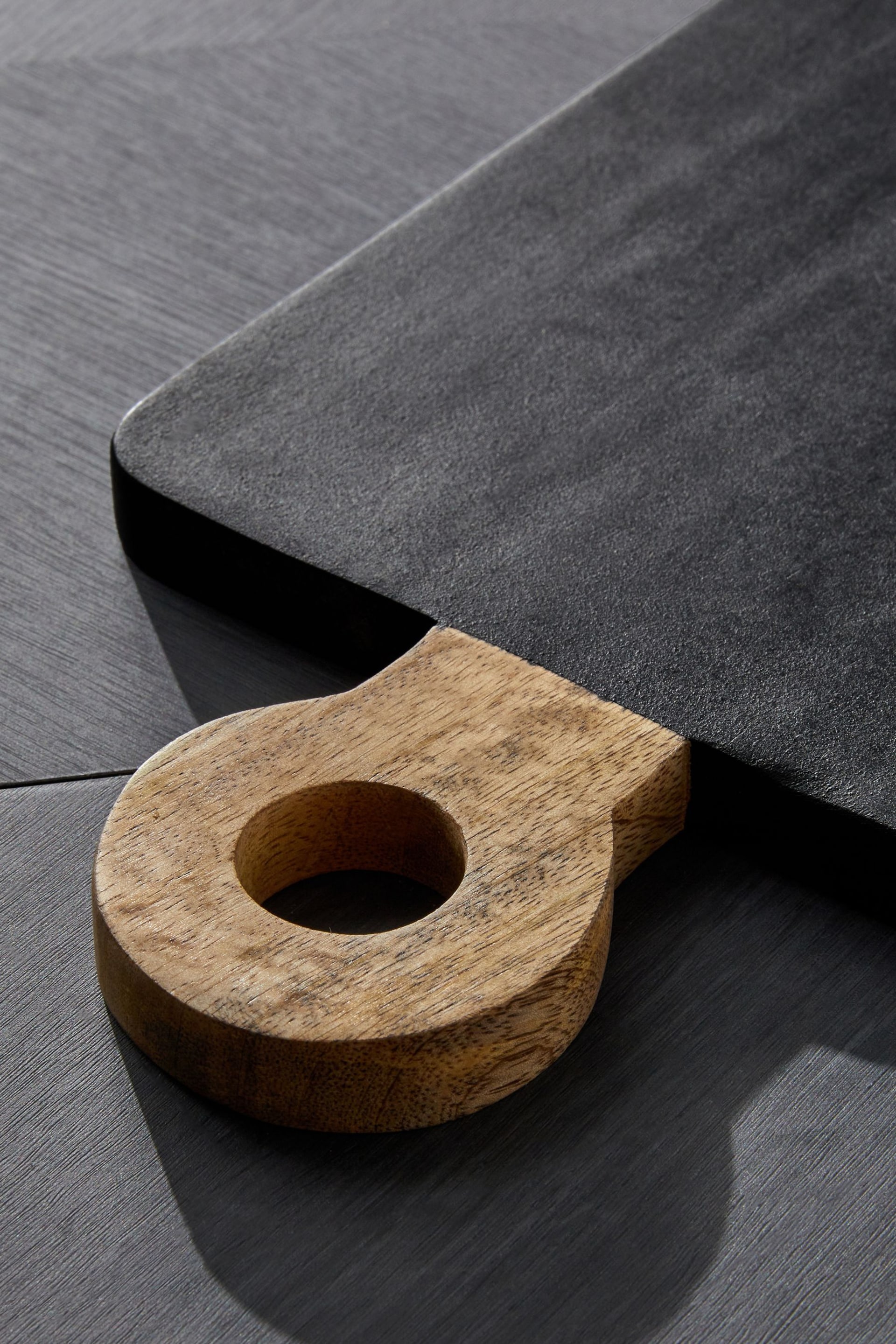 Black Wood Serve Board - Image 3 of 5