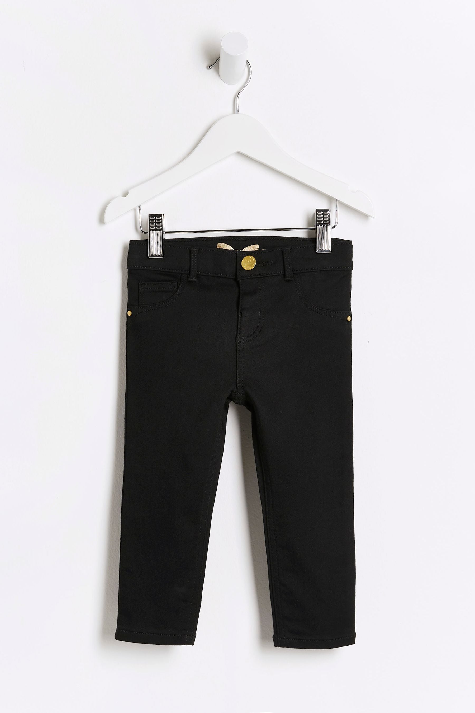 Buy River Island Dark Black Mini Girls Skinny Jeans from Next Luxembourg