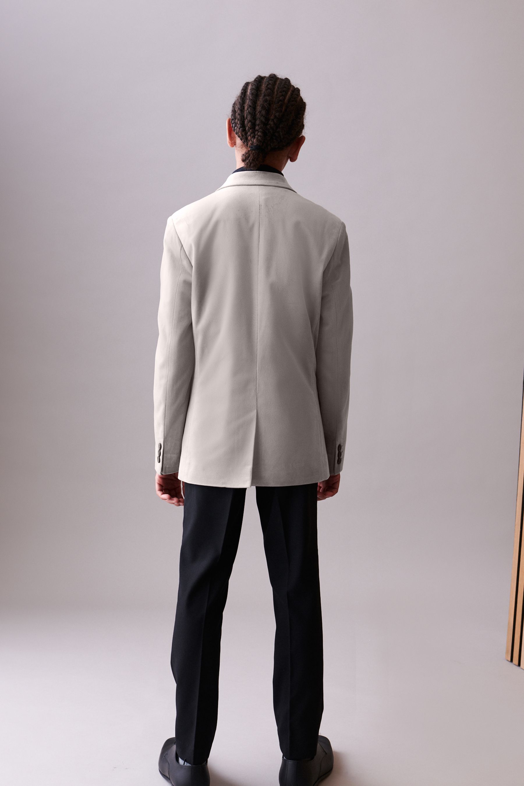 Buy Light Grey Velvet Jacket 3 16yrs from Next Ukraine