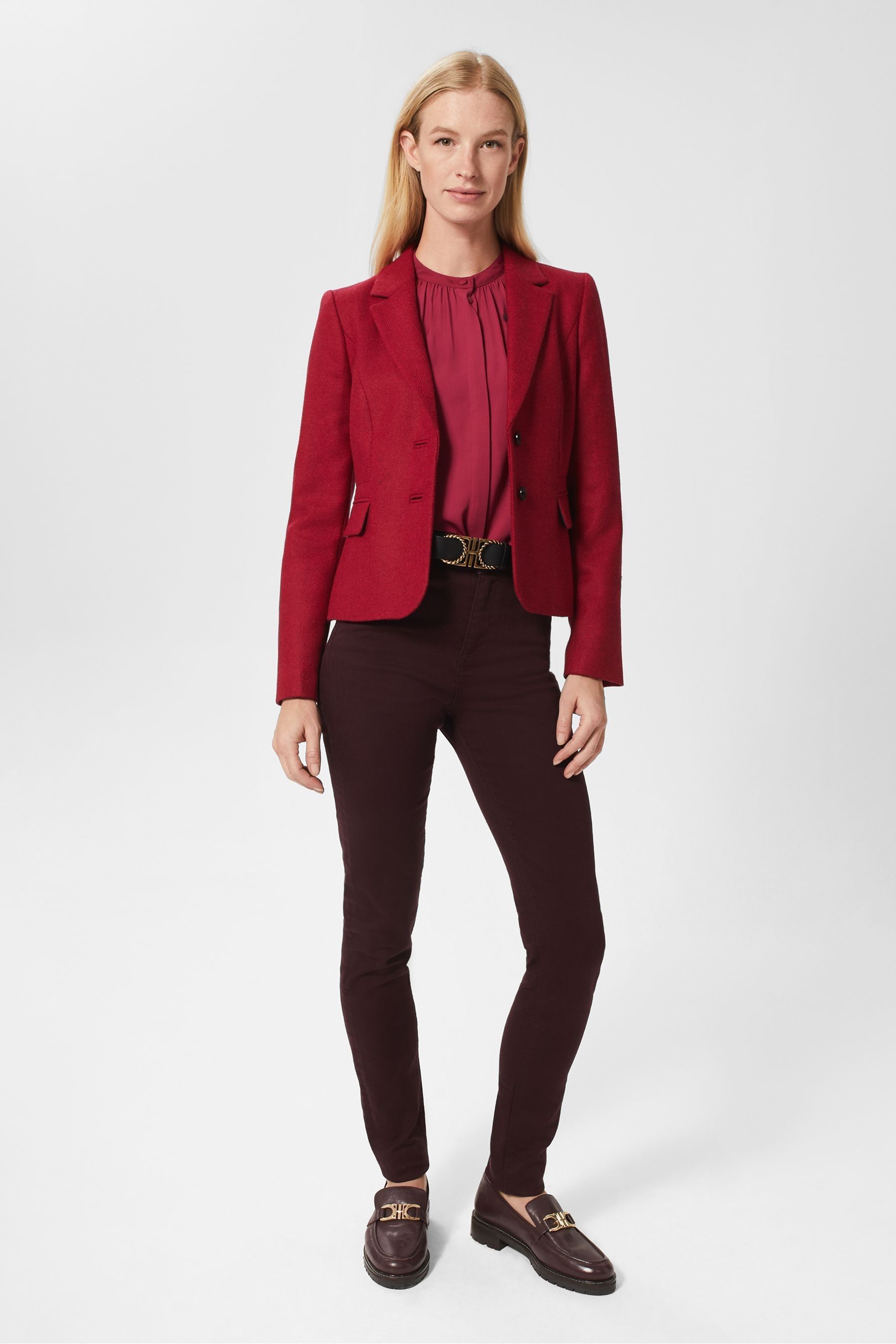 Buy Hobbs Red Wool Hackness Jacket from Next Ireland