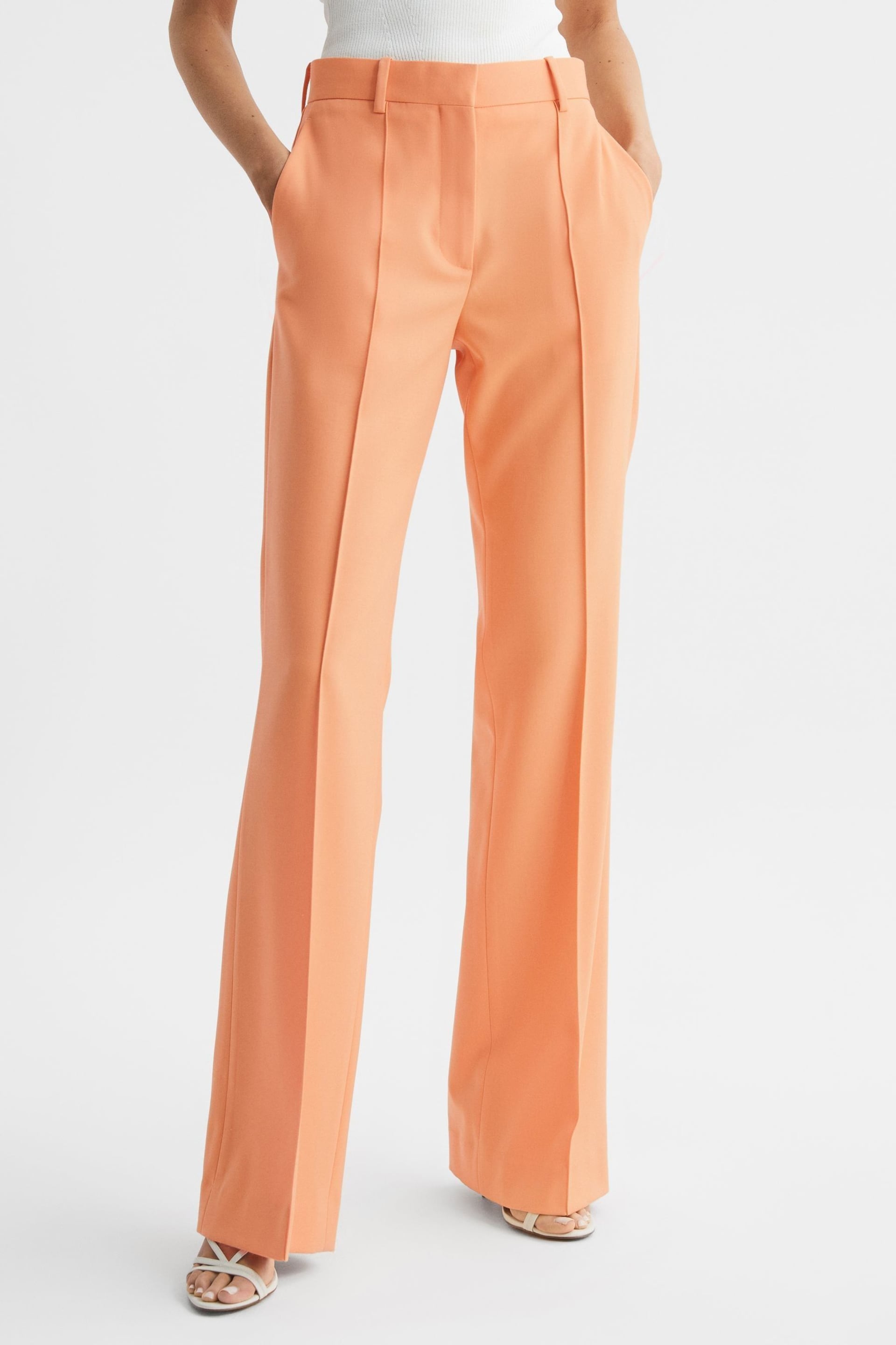 Reiss Orange Emmy Wide Leg Tailored Trousers - Image 3 of 7