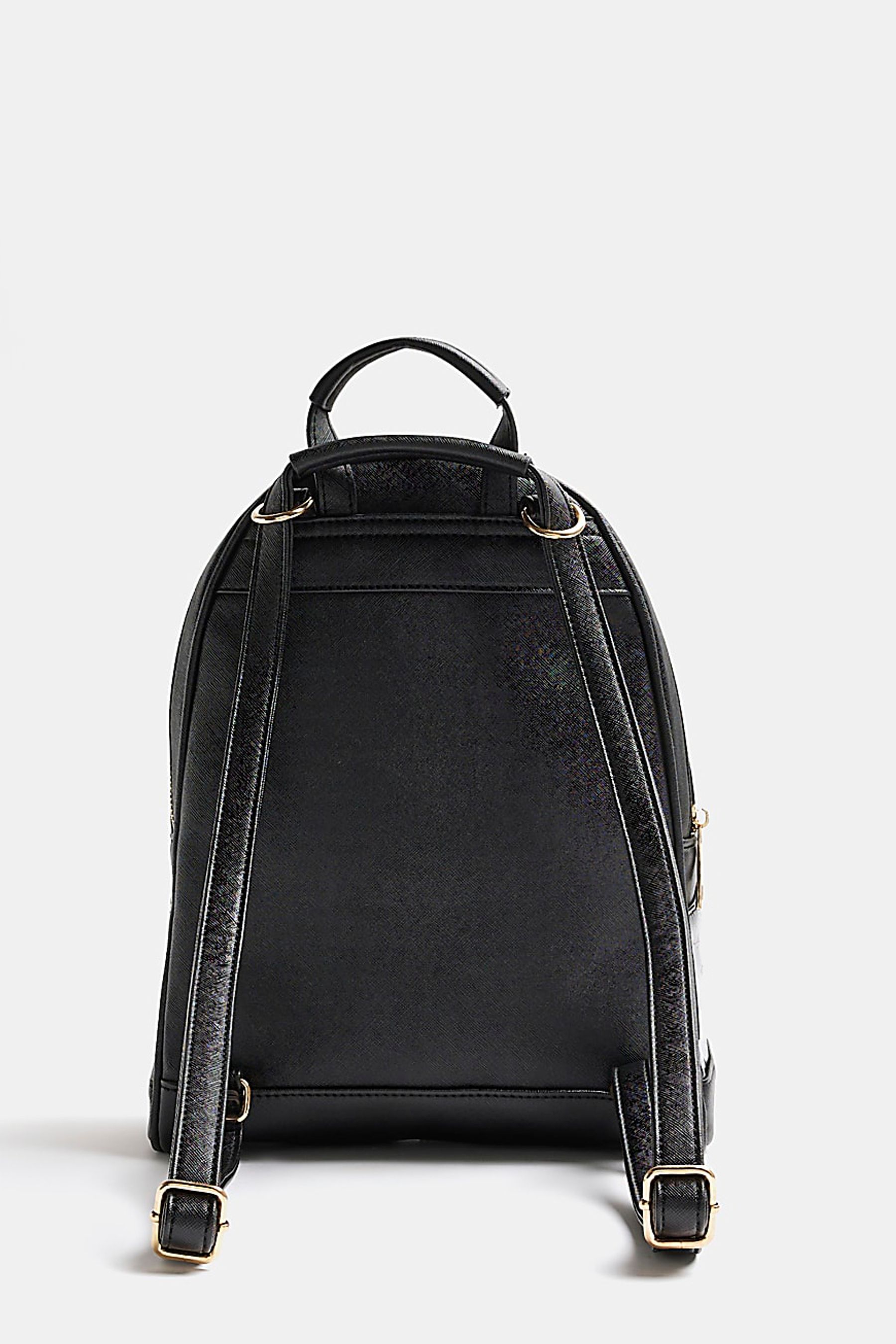 Buy River Island Black Monogram Backpack from Next Luxembourg