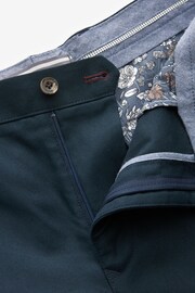 Navy Blue Slim Smart Chino Trousers - Image 6 of 7