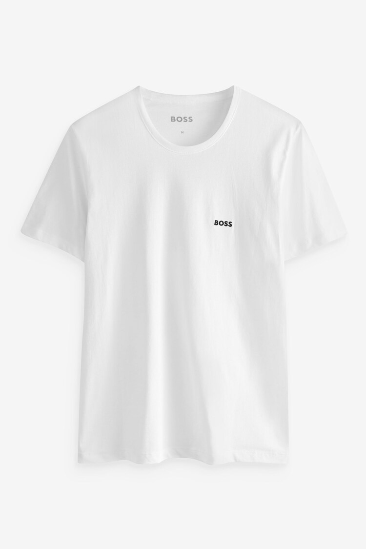 BOSS Black/White/Grey Classic T-Shirts 3 Pack - Image 6 of 11