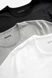 BOSS Black/White/Grey Classic T-Shirts 3 Pack - Image 9 of 11