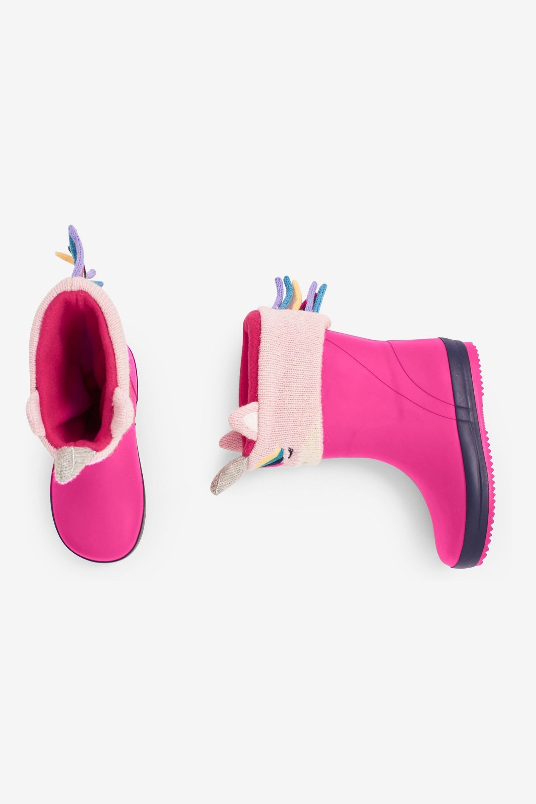 JoJo Maman Bebe Pink Unicorn Unicorn Welly Liners 5 EU 22 Baby