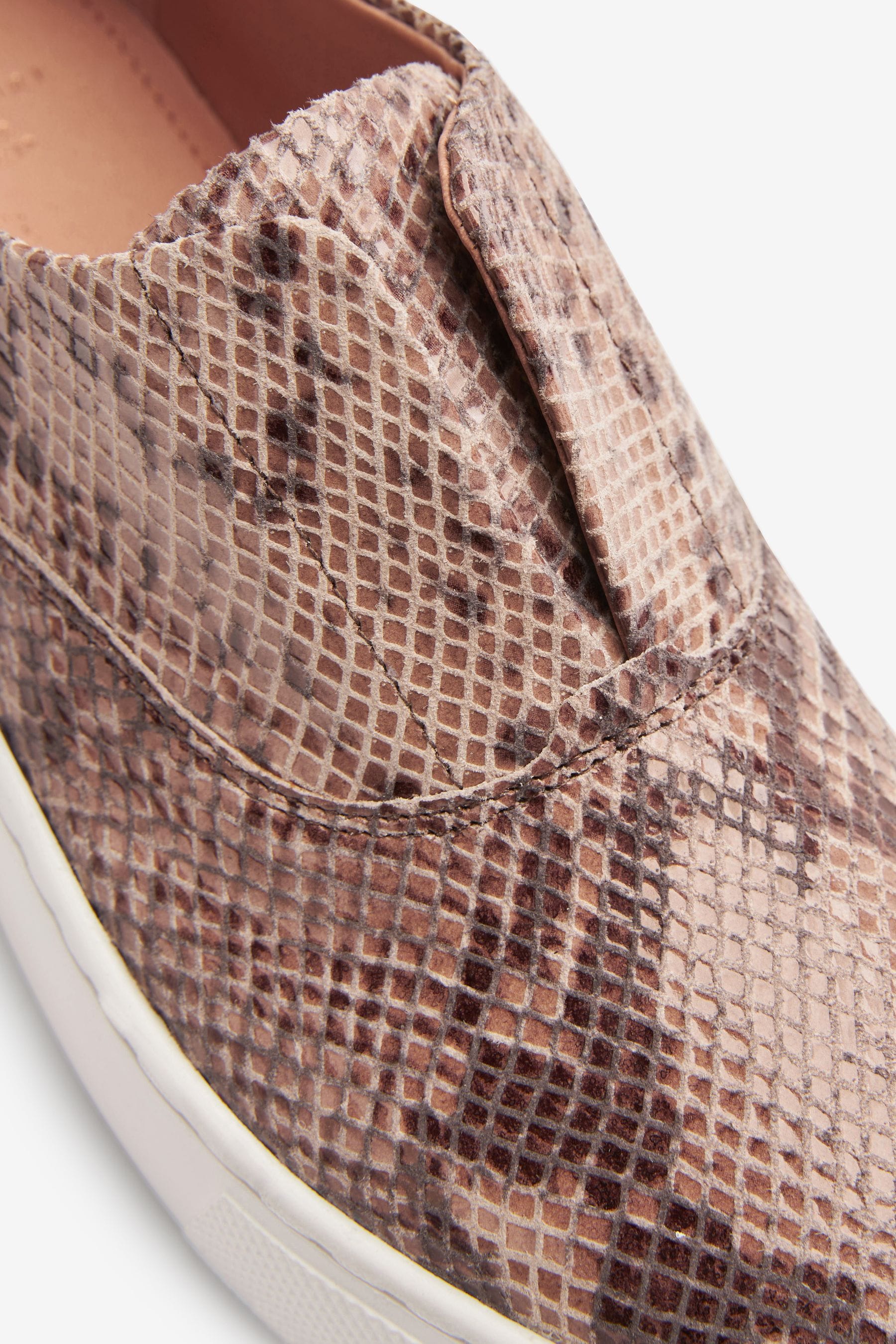 Snake print slip on trainers online