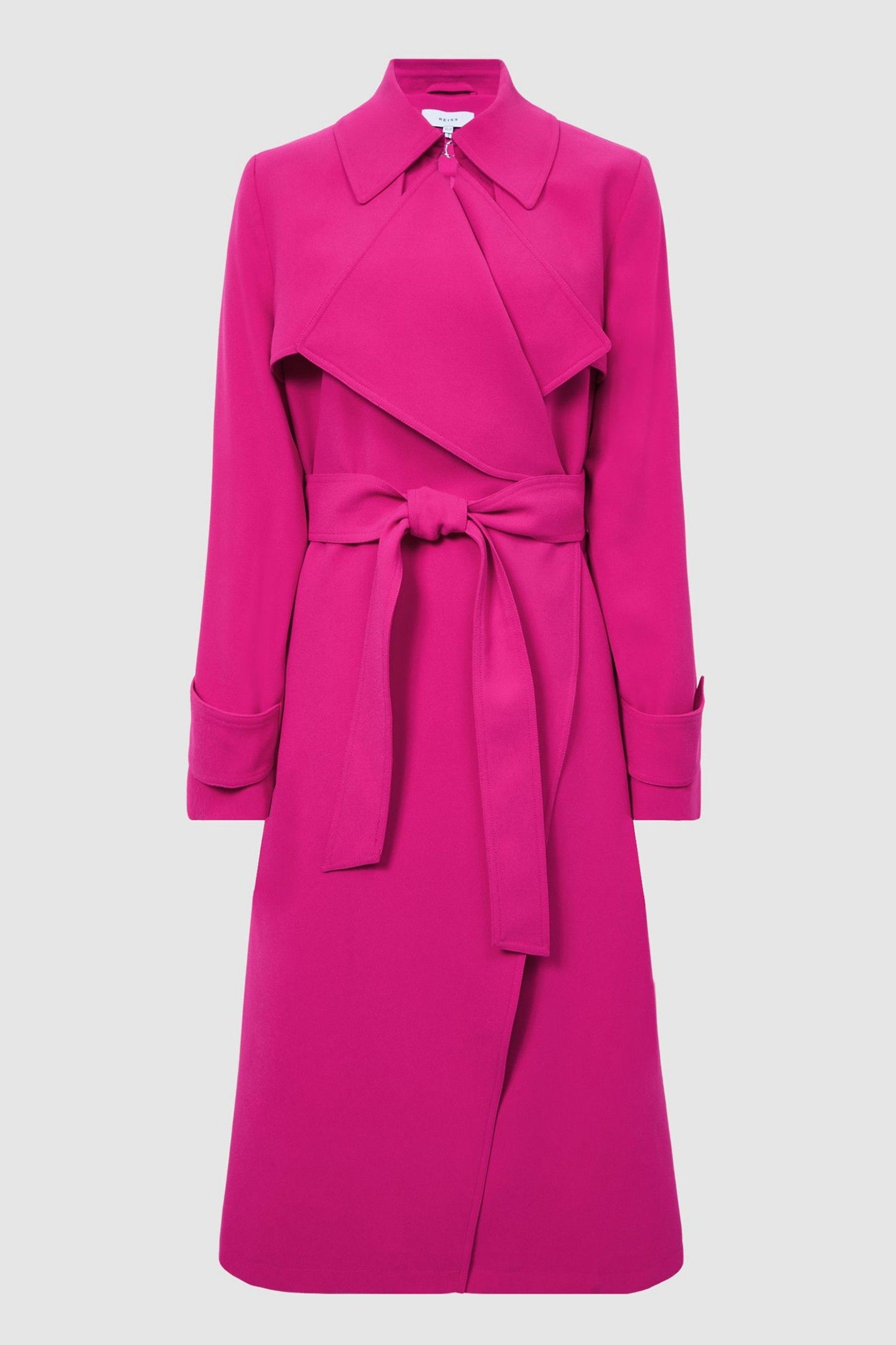 Buy Reiss Pink Eden Belted Trench Coat from the Next UK online shop