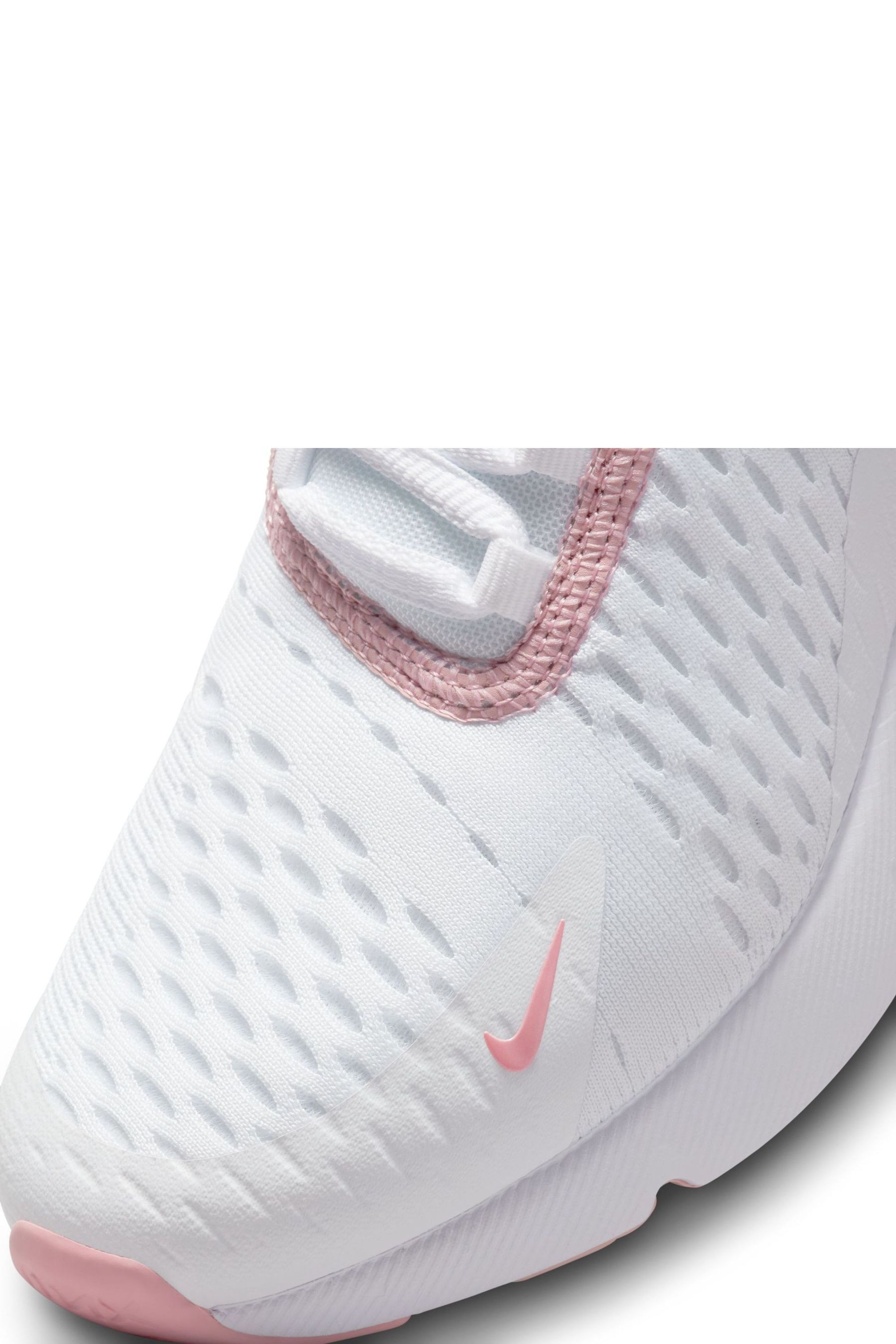 Buy Nike White Pink Youth Air Max 270 Trainers from Next Luxembourg