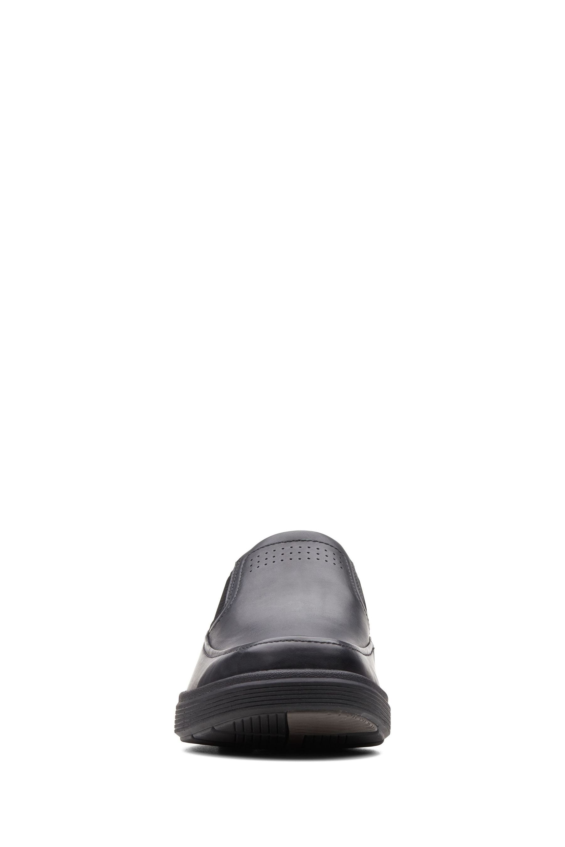 Buy Clarks Black Standard Fit F Leather Un Abode Go Shoes from Next Luxembourg