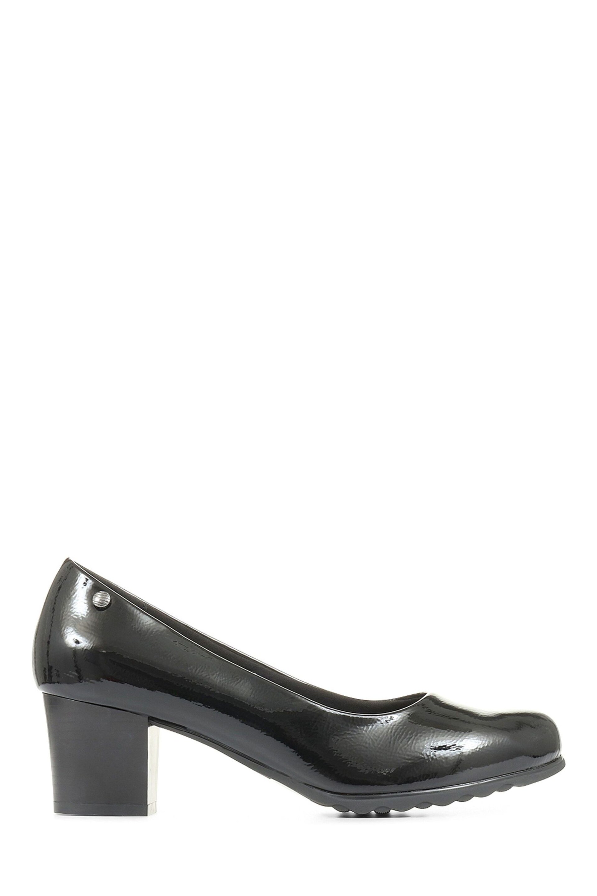 Pavers Ink Black Pavers Block Heeled Black Court Shoes - Image 1 of 5