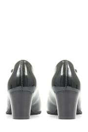 Pavers Ink Black Pavers Block Heeled Black Court Shoes - Image 3 of 5