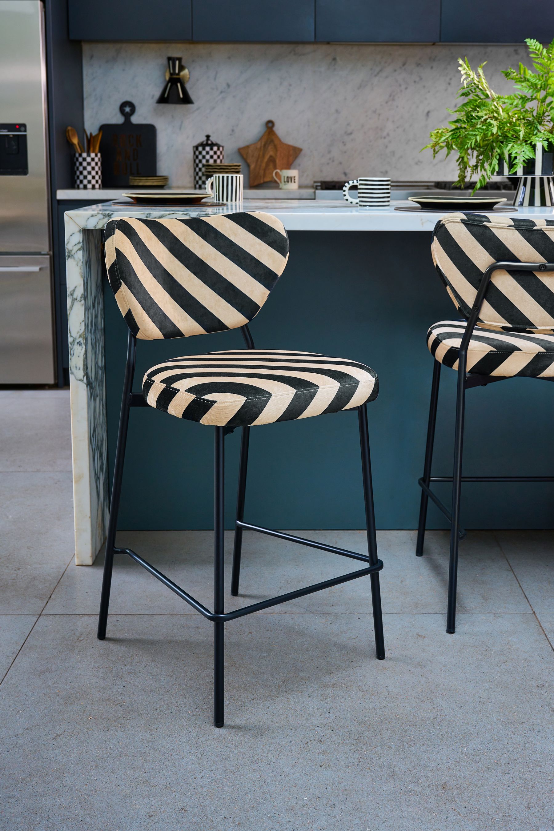 Stripe bar stool outlet