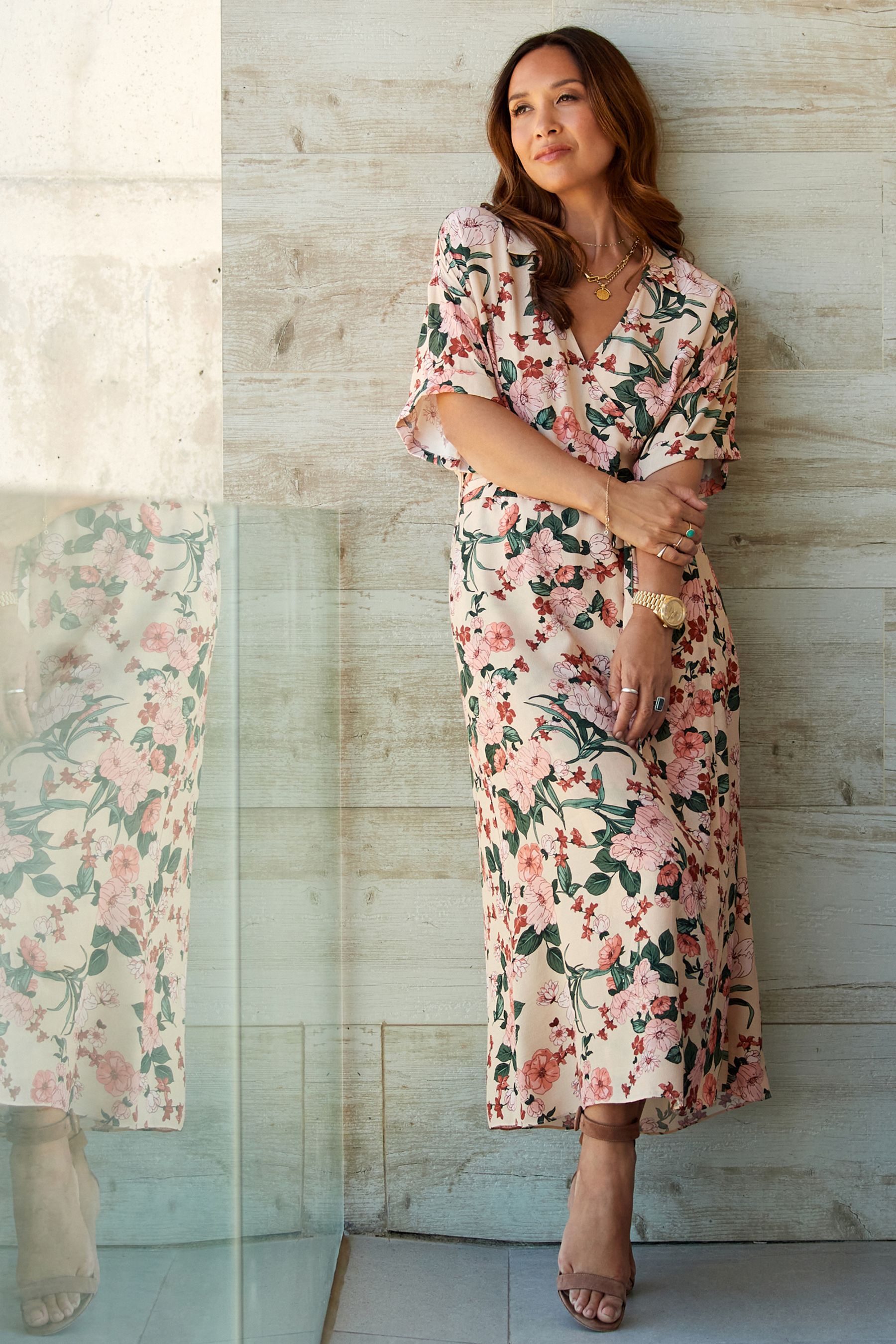 Next floral wrap dress clearance