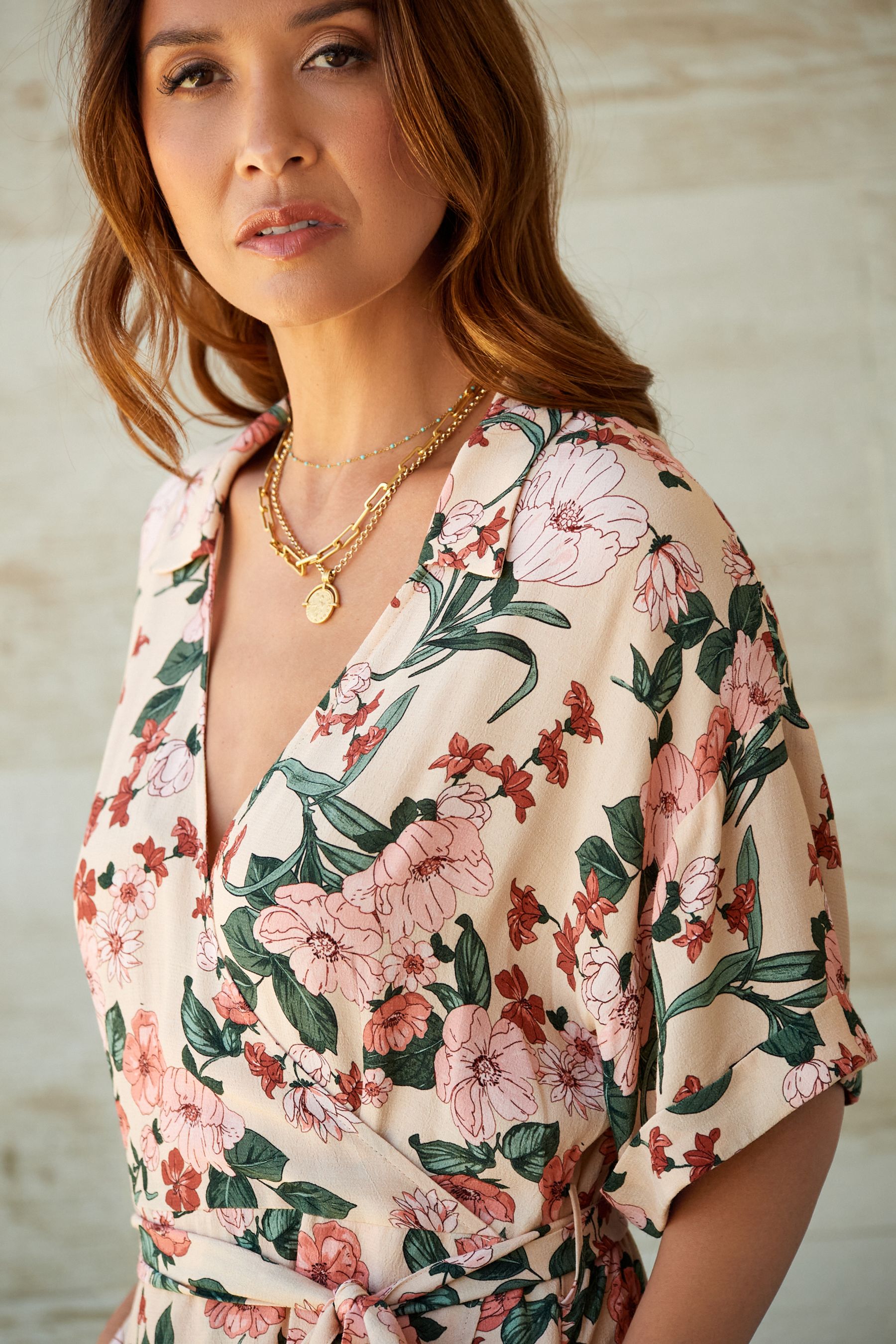 Buy Myleene Klass Floral Print Wrap Dress from Next Luxembourg