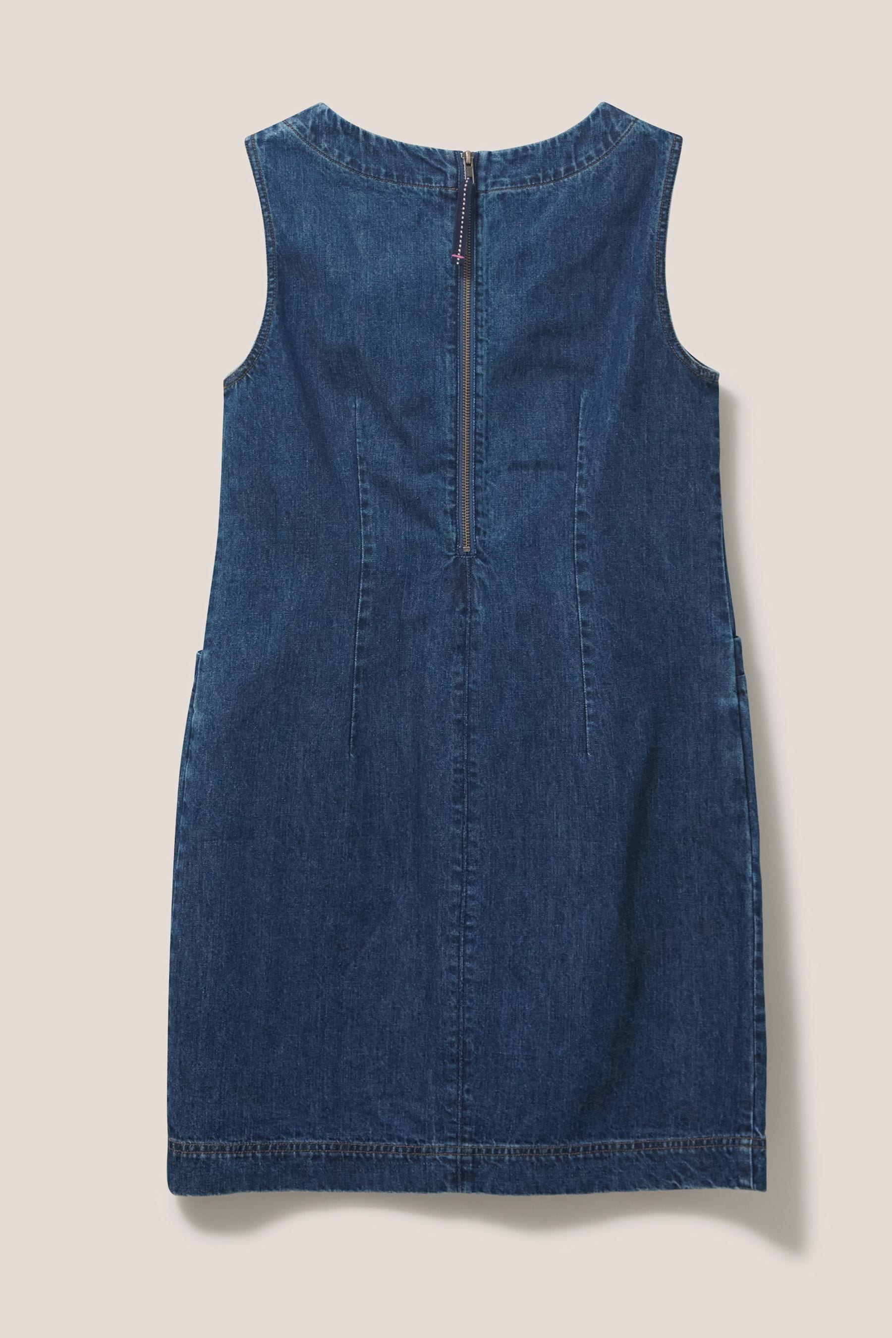 Buy White Stuff Blue Lothbury Organic Denim Pinny Dress from Next Luxembourg