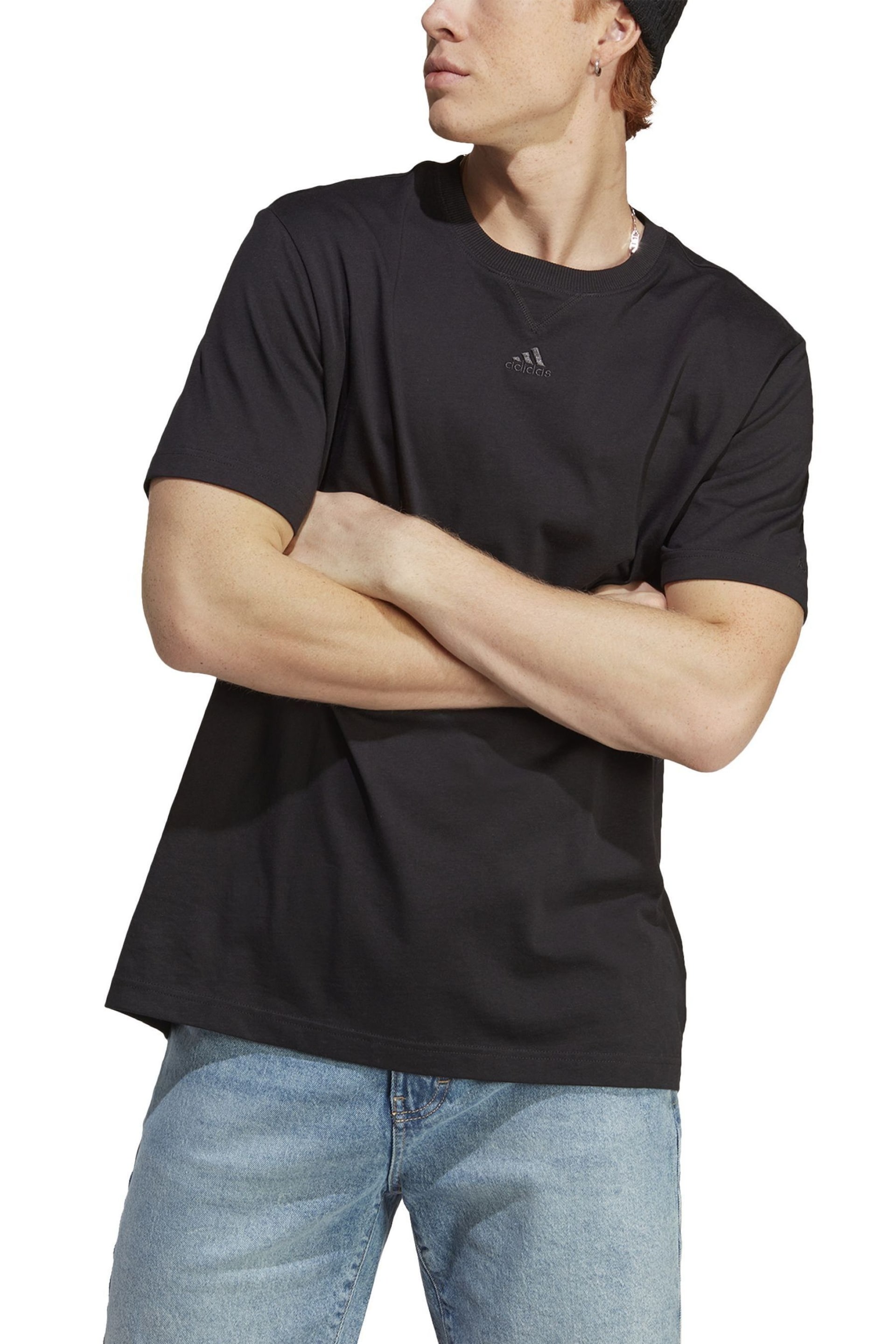 adidas Black Sportswear All SZN T-Shirt - Image 7 of 11