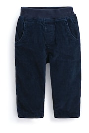 JoJo Maman Bébé Navy Cord Baby Pull-Up Trousers - Image 3 of 3