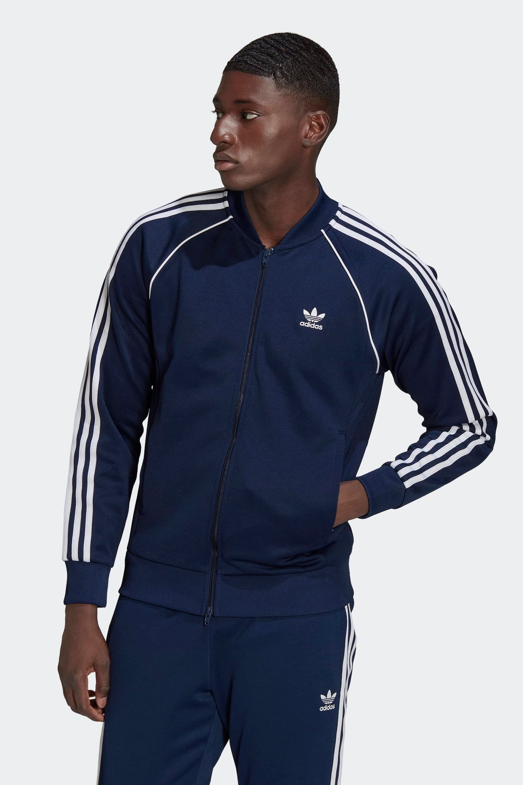 Buy adidas originals Blue Adicolor Classics Primeblue SST Track Top from Next Ireland