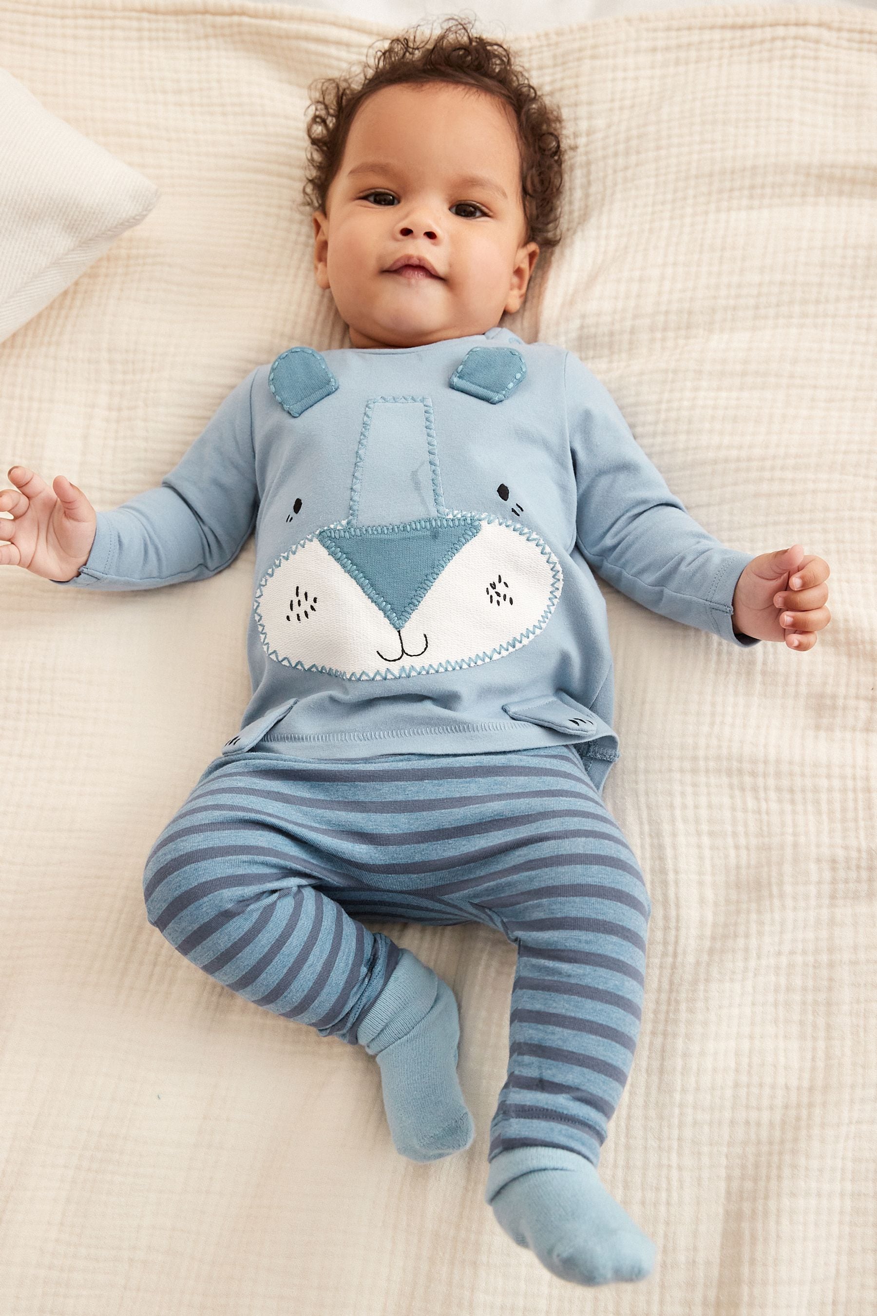 Buy Blue Lion Baby T Shirt And Leggings 2 Piece Set from Next Luxembourg