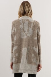 Religion Natural Light Weight Textured Shawl Cardigan In Neutrals - Image 2 of 6