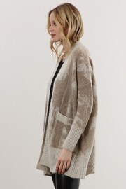 Religion Natural Light Weight Textured Shawl Cardigan In Neutrals - Image 6 of 6