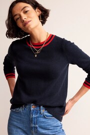 Boden Blue Button Jumper - Image 1 of 6