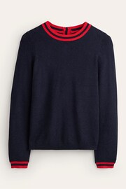 Boden Blue Button Jumper - Image 5 of 6