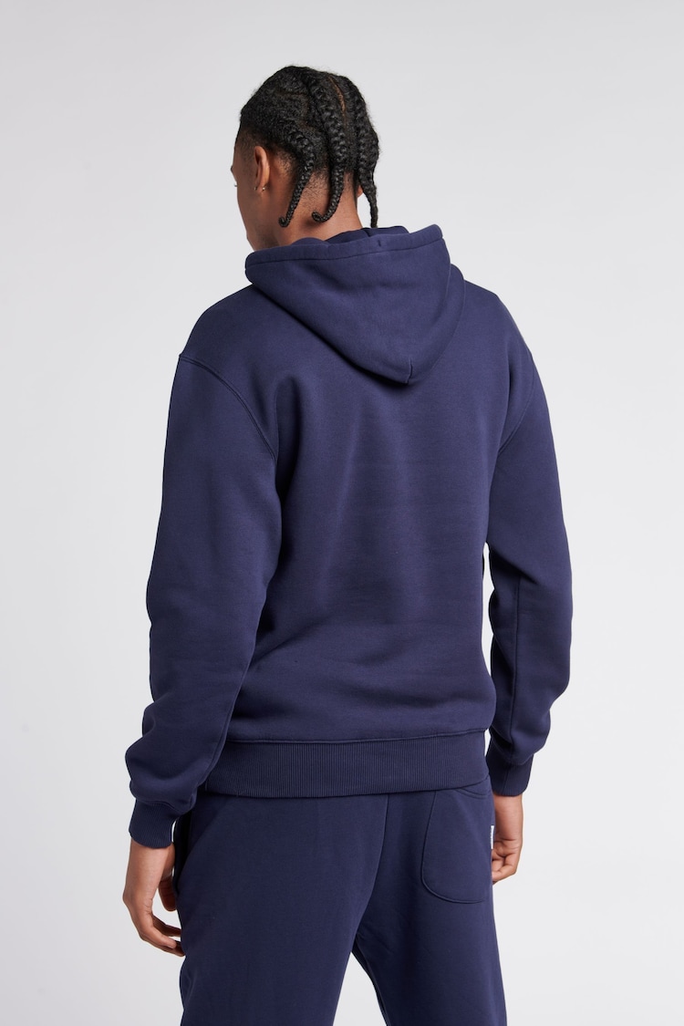 Franklin & Marshall Mens Blue 100% Cotton Arch Letter BB OTH Hoodie - Image 2 of 5