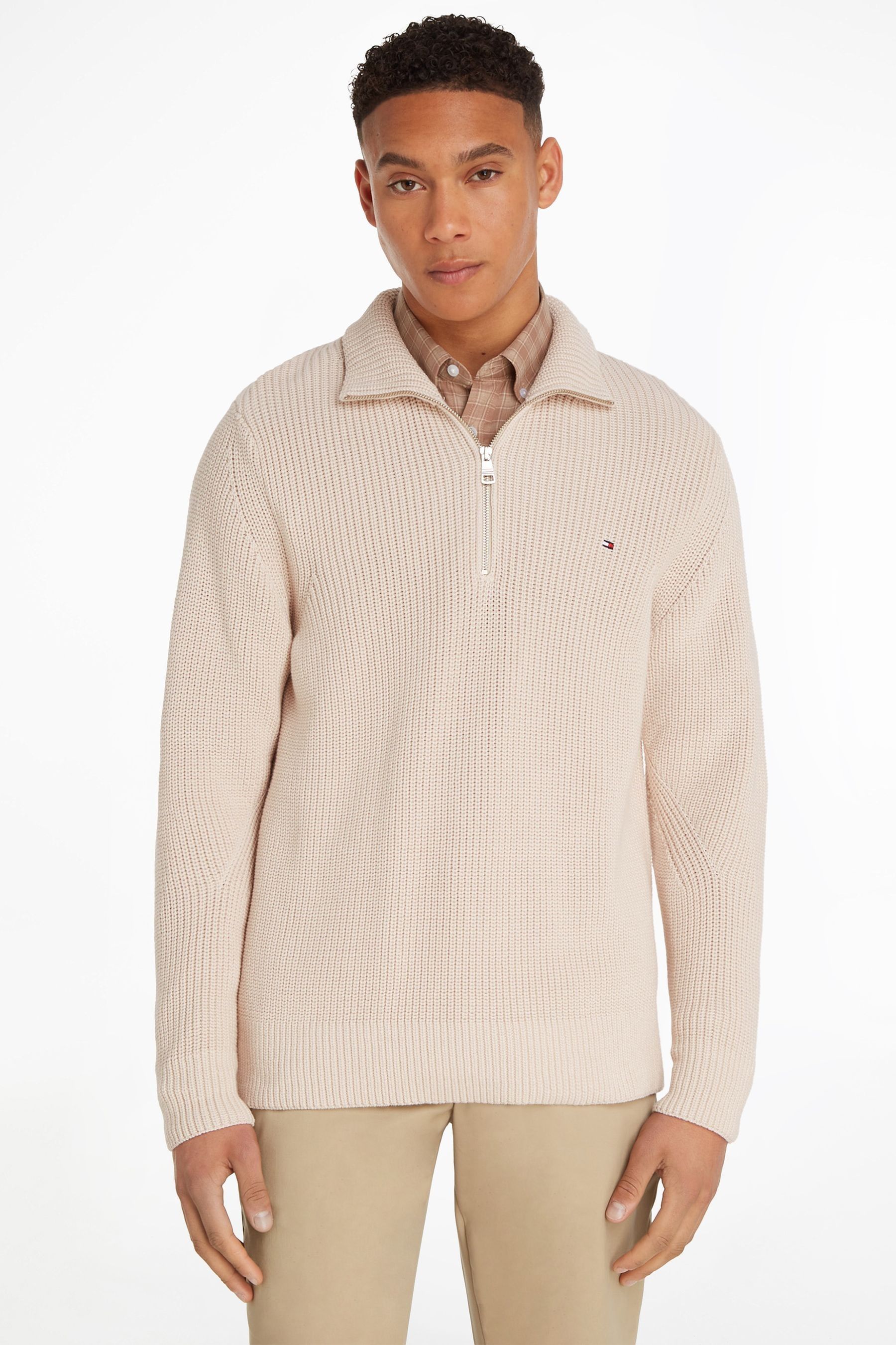 Tommy hilfiger structured zip jumper outlet