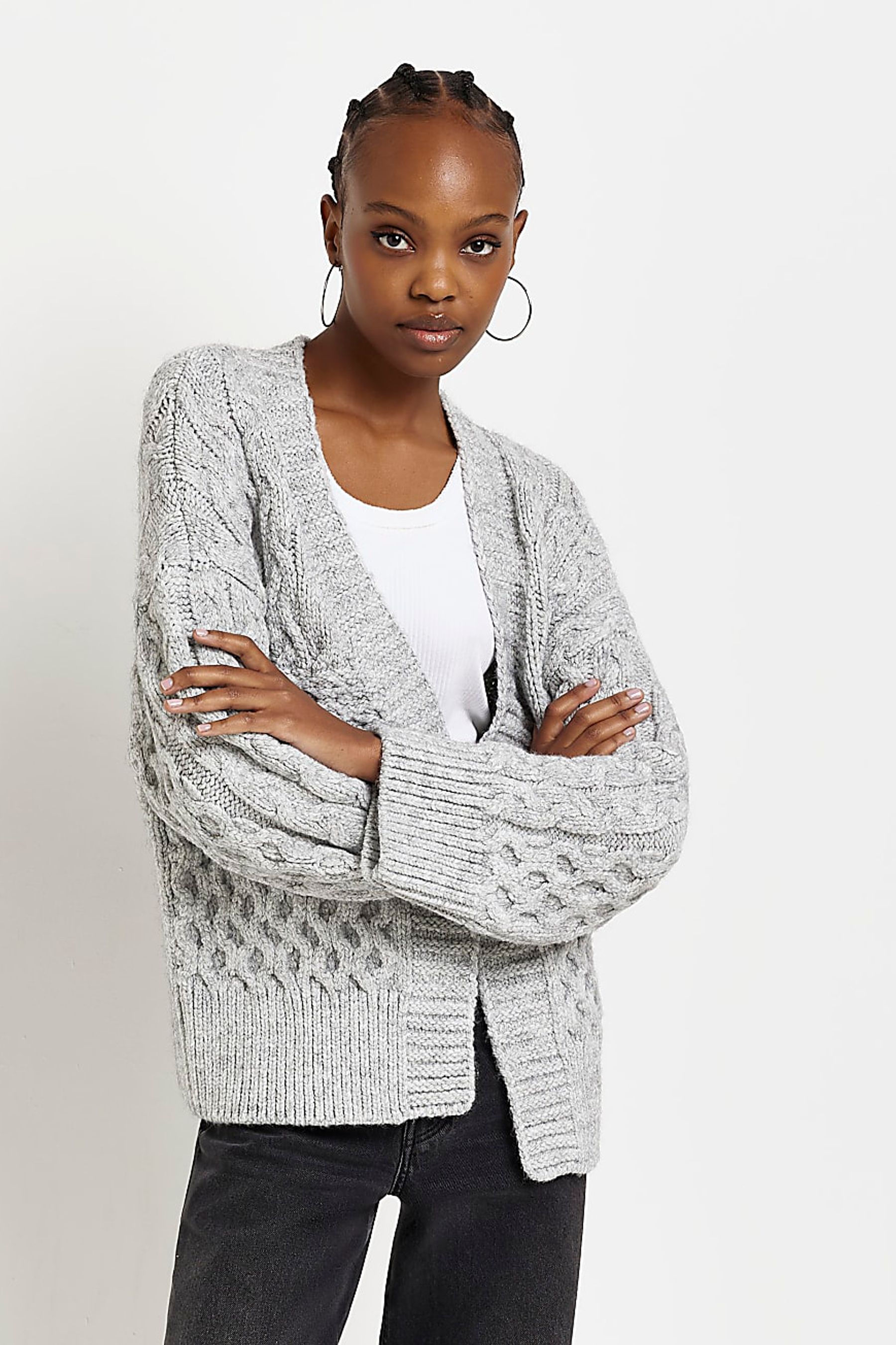 River island grey cardigan on sale