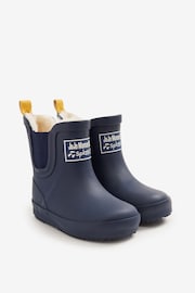 JoJo Maman Bébé Navy Cosy Lined Ankle Wellies - Image 1 of 3
