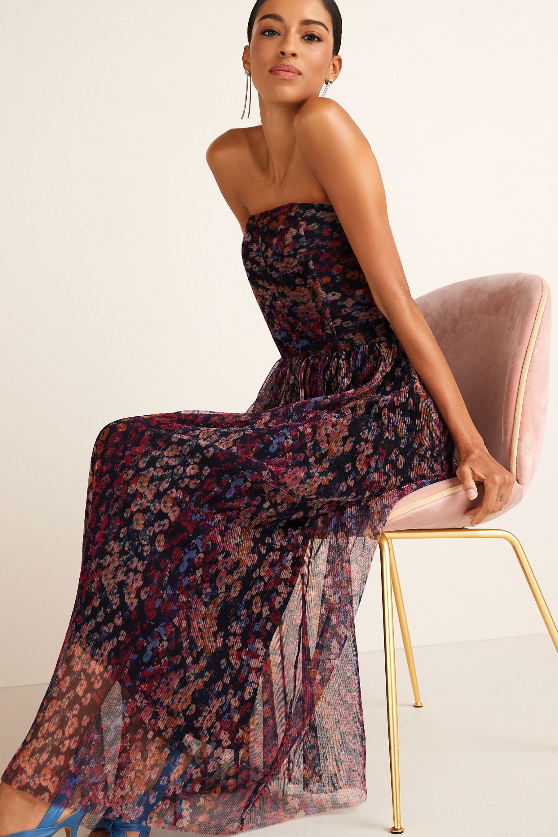 Next navy ditsy dress on sale
