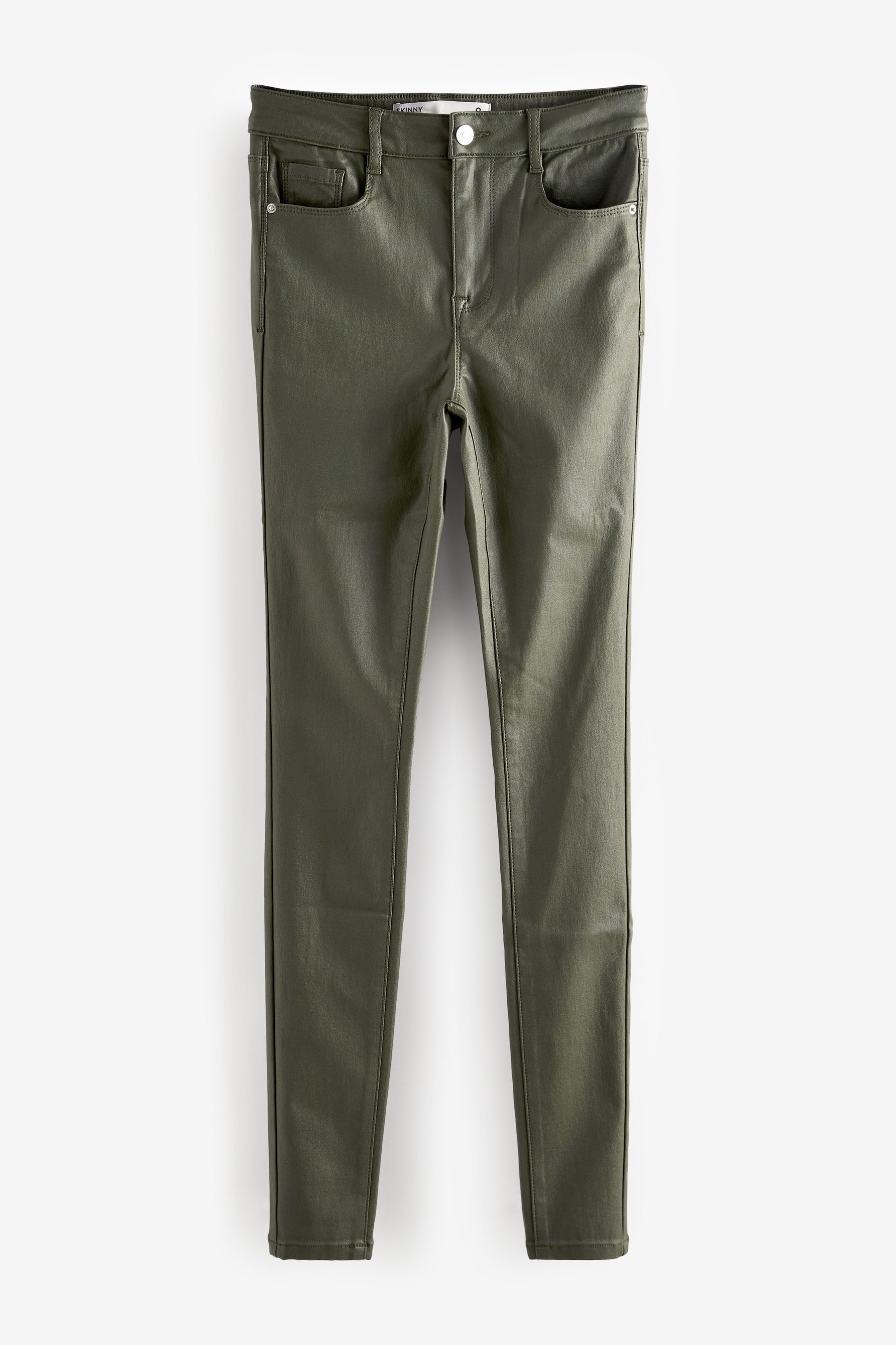 Green coated jeans new arrivals