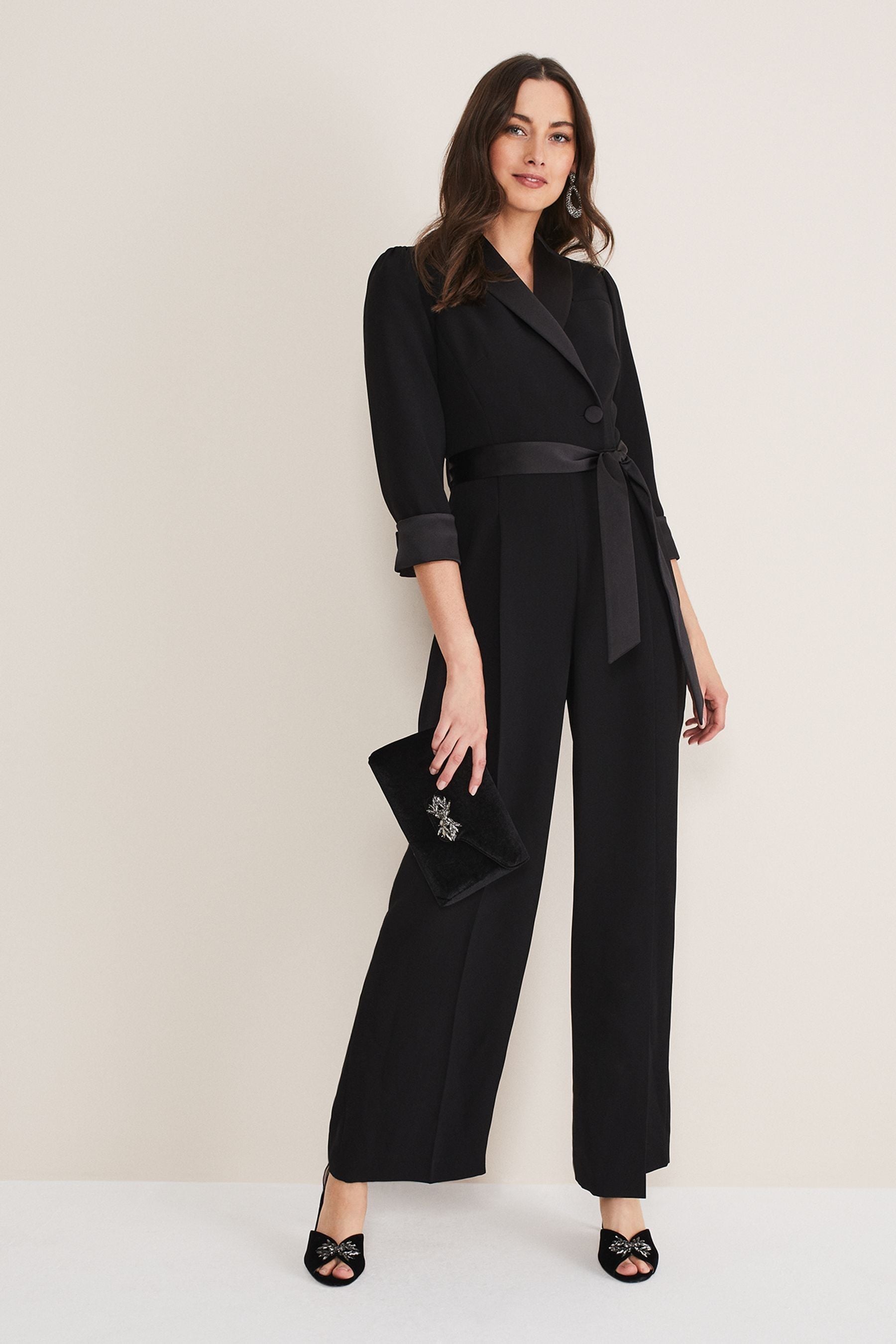 Buy Phase Eight Black Tux Kylie Jumpsuit from the Next UK online shop