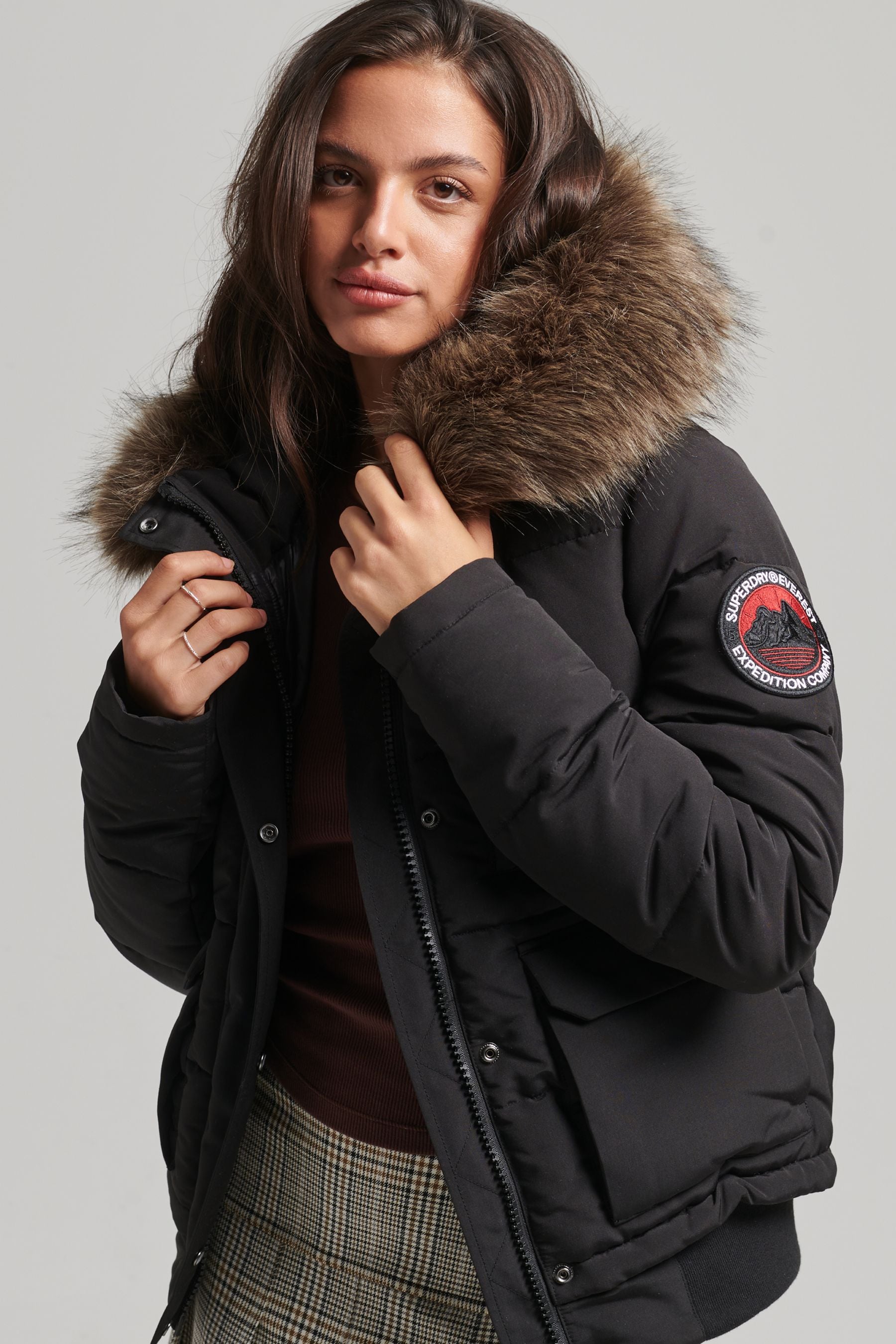 Buy Superdry Black Everest Bomber Jacket from Next Austria