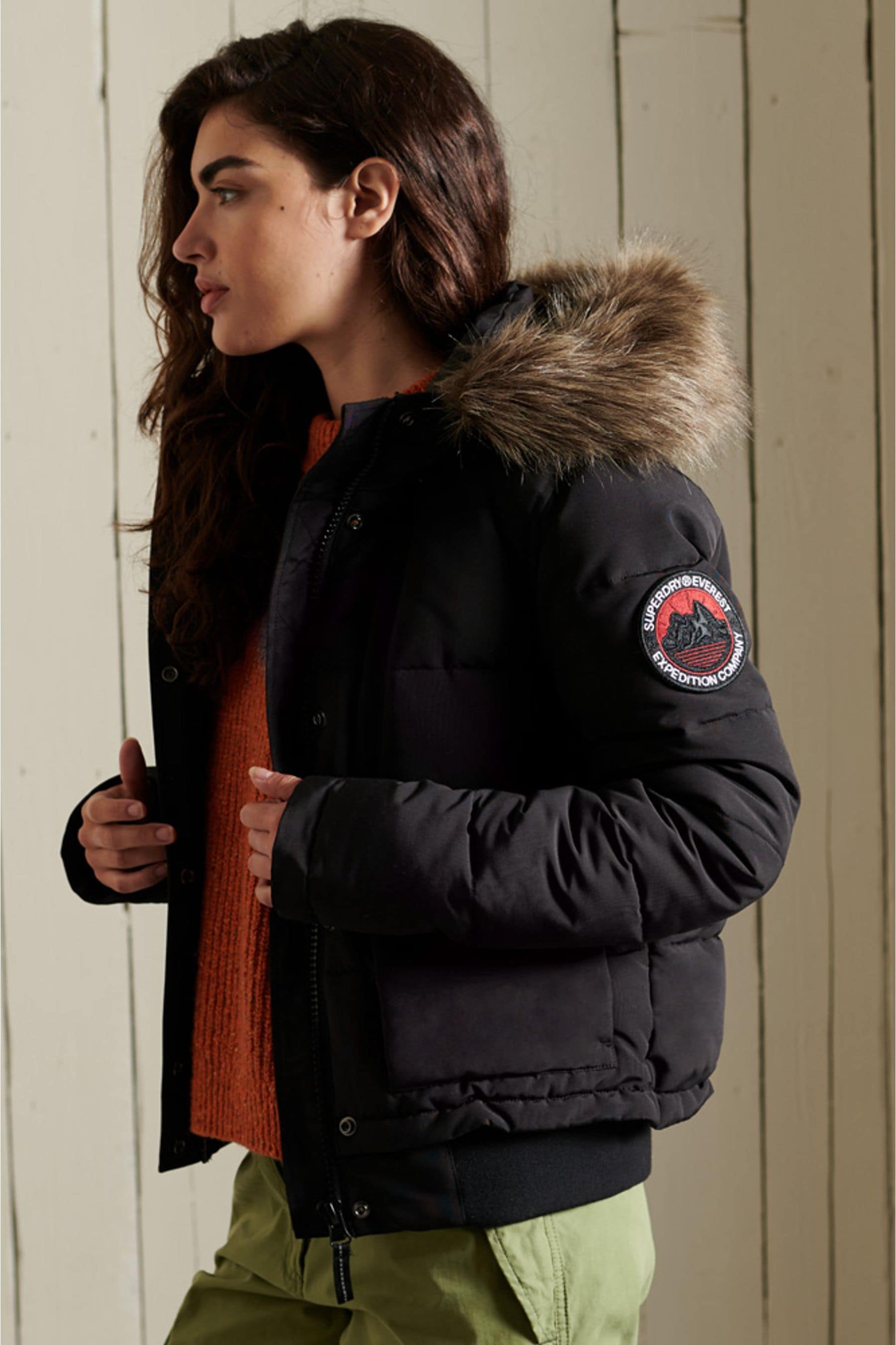 Buy Superdry Black Everest Bomber Jacket from Next Luxembourg