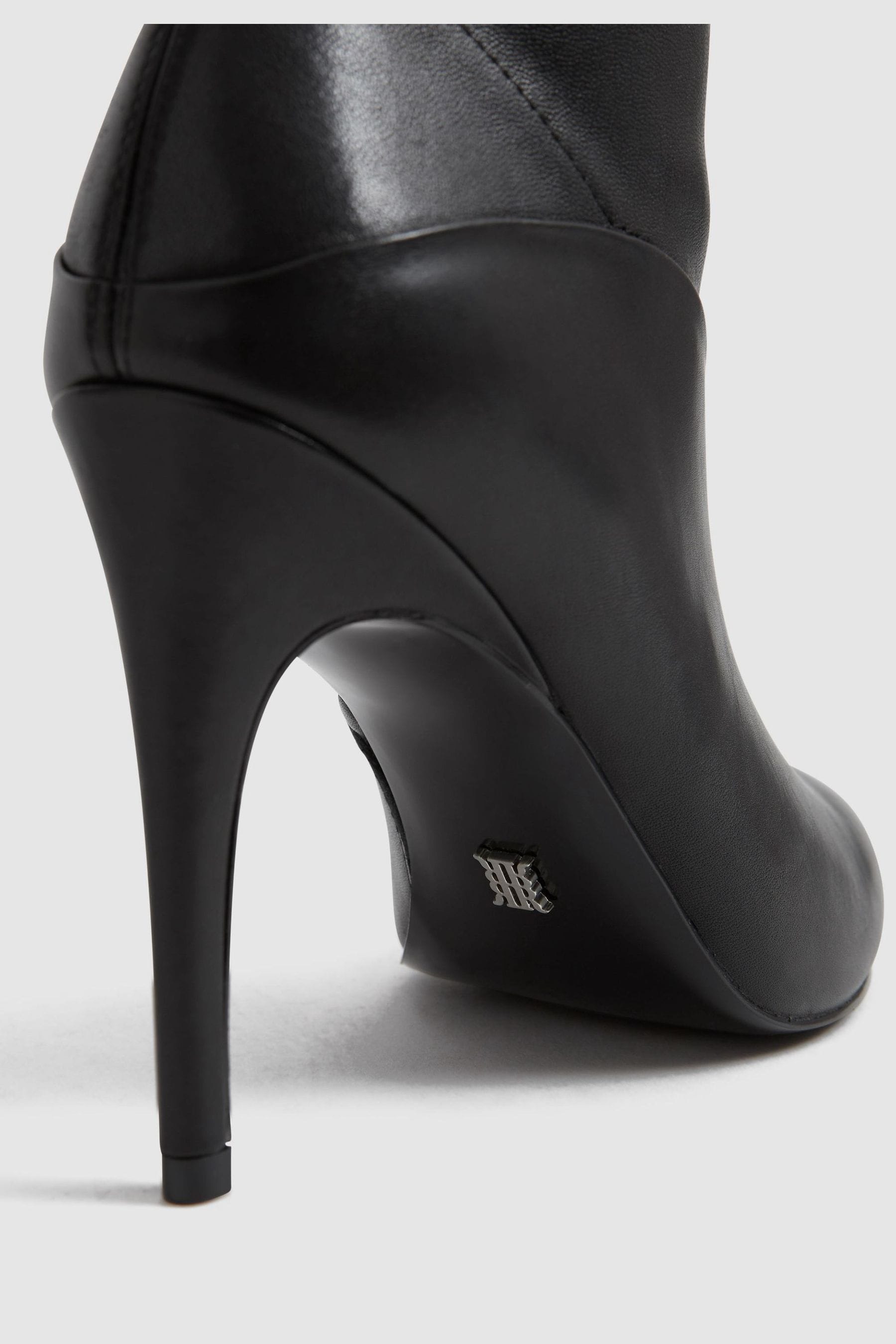 Buy Reiss Black Carina Knee High Leather Boots from the Next UK online shop