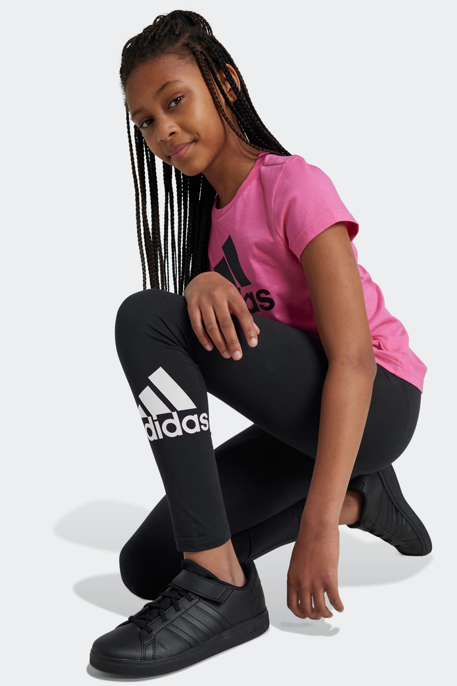 Buy adidas Black Sportswear Essentials Big Logo Cotton Leggings from Next Belgium