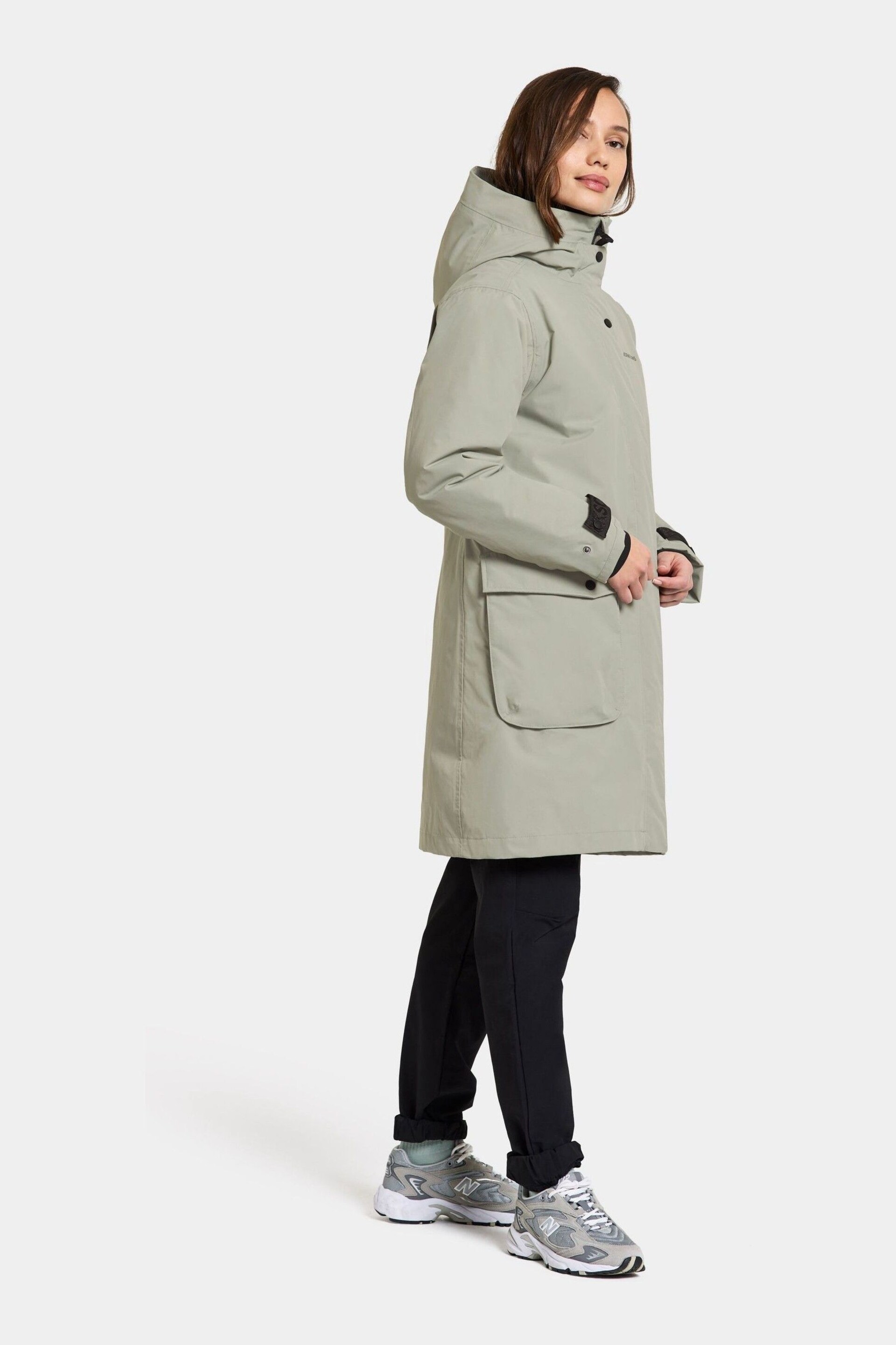 Didriksons Green Ilsa Wns Parka Jacket - Image 4 of 4