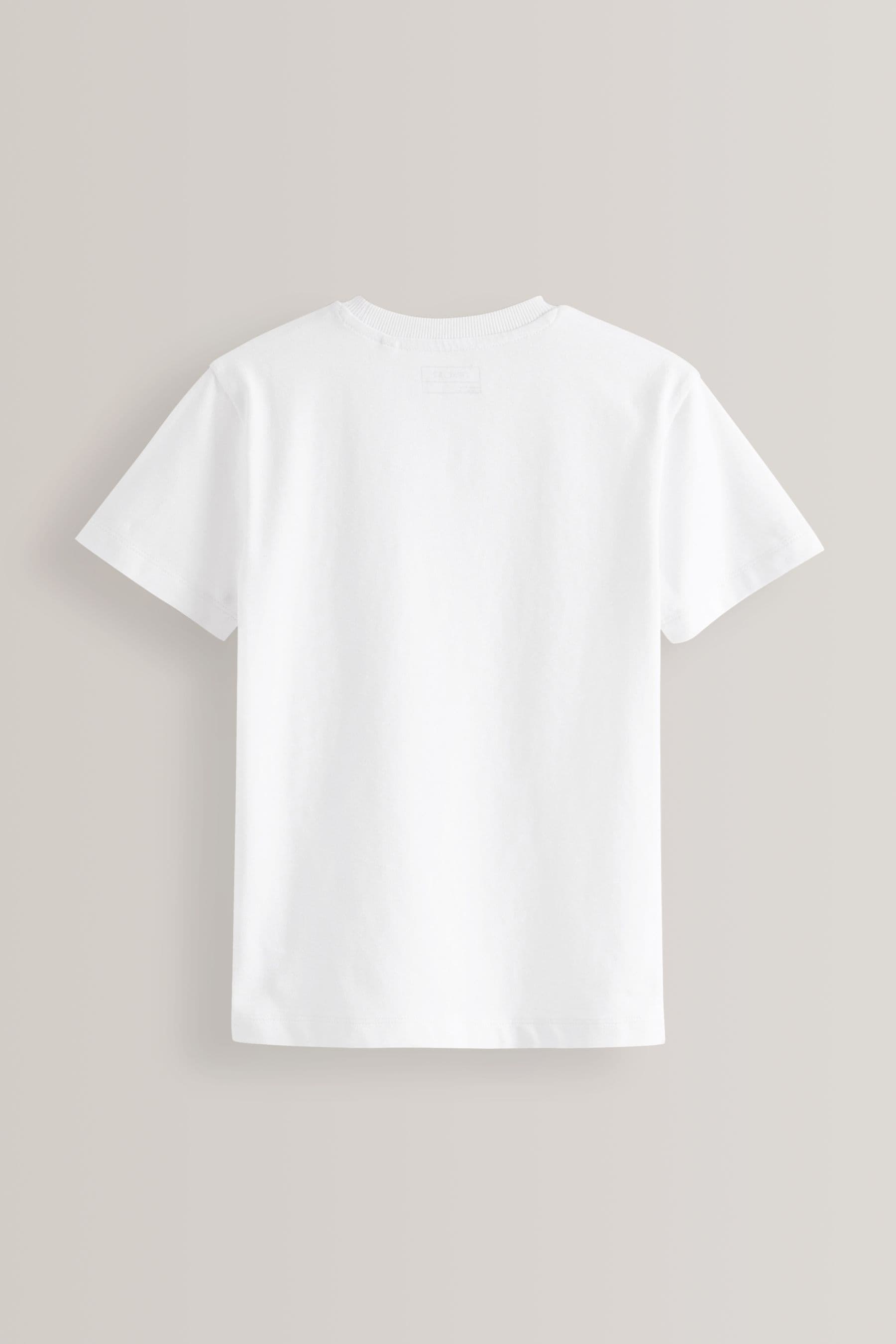 Buy White Regular Fit Short Sleeve T Shirt 3 16yrs from the Next UK online shop
