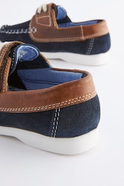 Tan/Navy Leather Boat Shoes - Image 6 of 6
