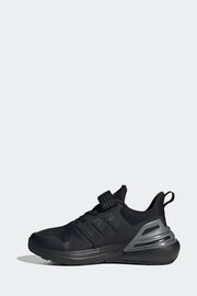 adidas Black Sportswear Rapidasport Bounce Elastic Lace Top Strap Trainers - Image 2 of 9