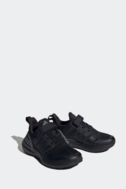 adidas Black Sportswear Rapidasport Bounce Elastic Lace Top Strap Trainers - Image 3 of 9