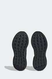 adidas Black Sportswear Rapidasport Bounce Elastic Lace Top Strap Trainers - Image 7 of 9