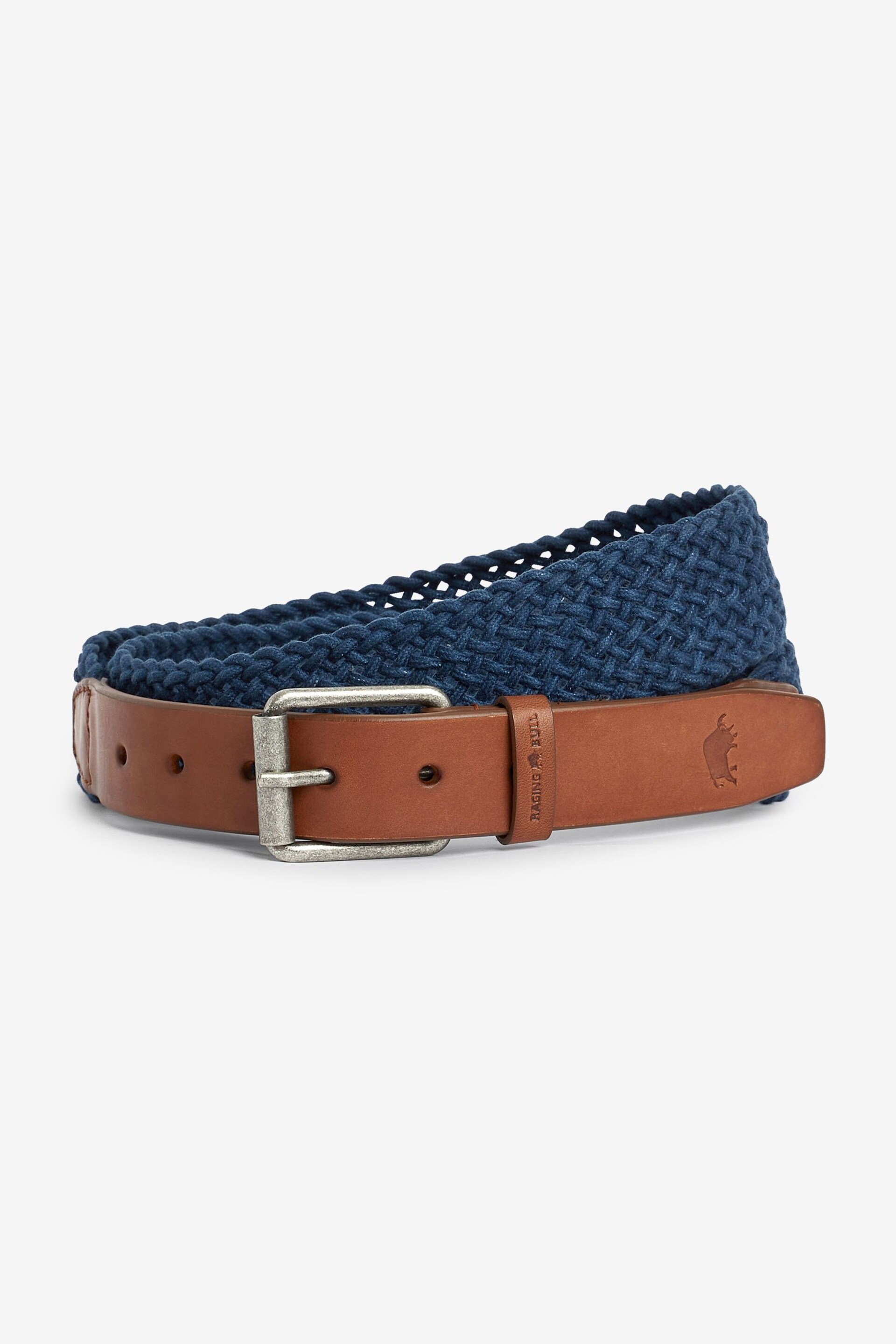 Raging Bull Blue Braided Belt - Image 1 of 5