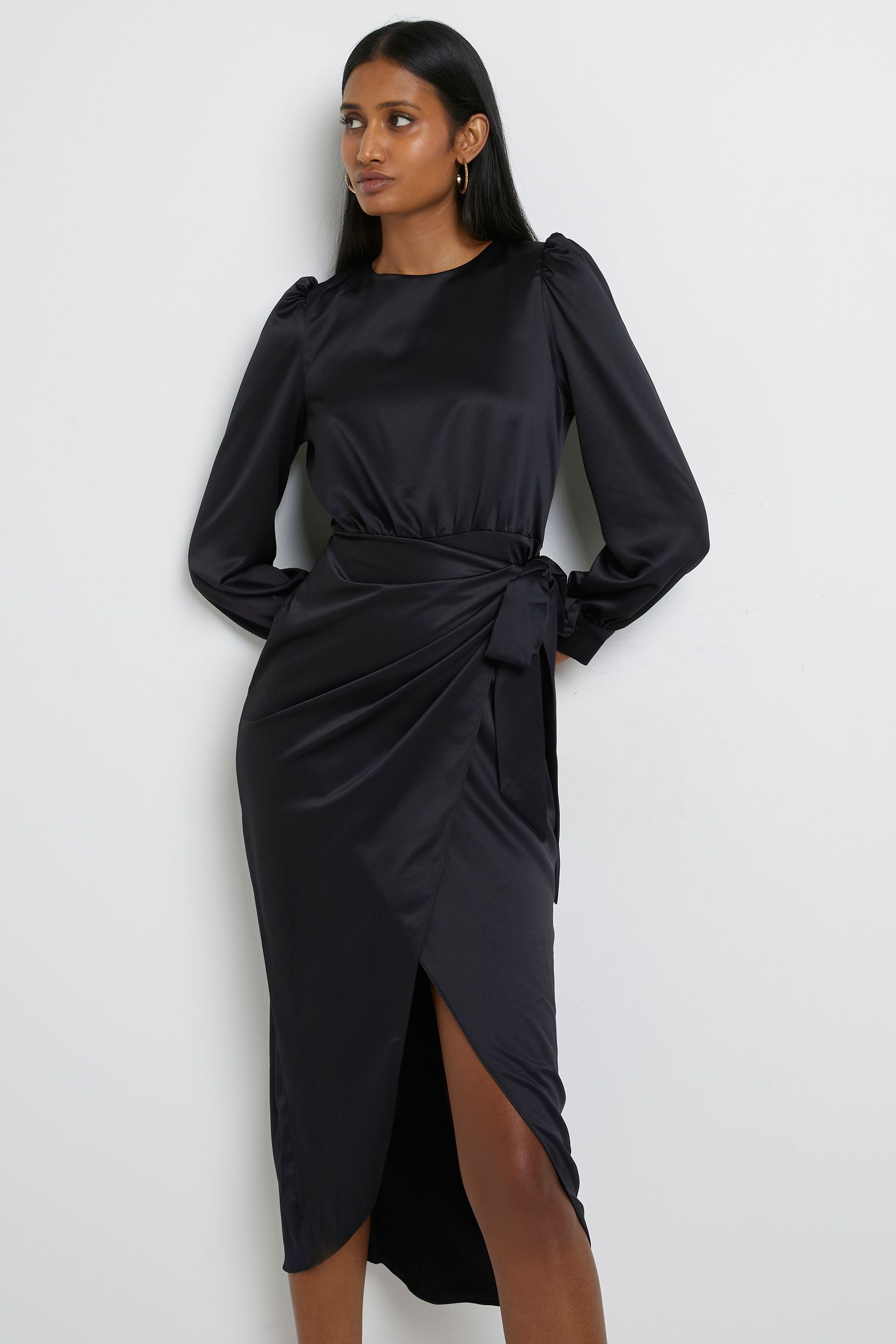 Next midi wrap dress deals